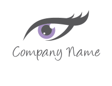 eye with big eyebrows logo