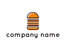 burger layering food logo