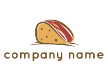 beef taco food logo