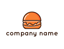 hamburger food logo