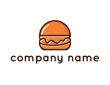 burger icon for fast food logo