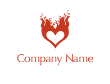 hearts on fire logo generator