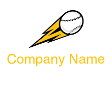 baseball on fire logo