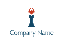 phoenix on fire on pillar logo