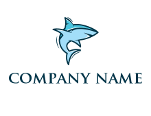 shark illustration logo