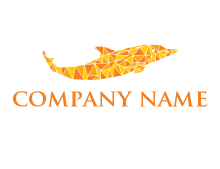 polygonal shapes in dolphin logo