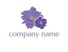 3D flower logo