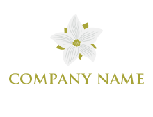 Madonna lily flower logo