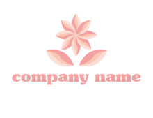 leaves and flower logo