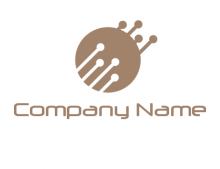 people icon wrapped around tech globe logo