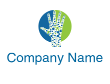 color blind hand logo creator