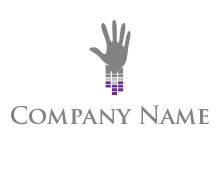 pixels with hand logo