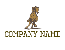 3D horse logo