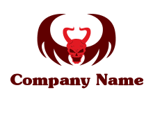 devil skull logo creator