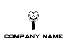 skull logo design template