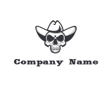 cowboy skull logo