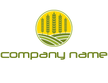 farm field with sun logo
