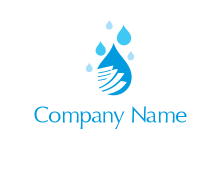 water droplet logo creator