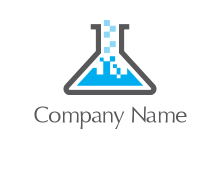 pharmacy logo with flask