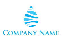 abstract pattern in water droplet logo