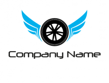 wheel and wings logo generator