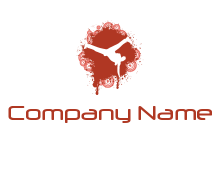 breakdancer dancing logo