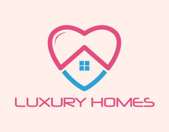 Heart shape with home icon