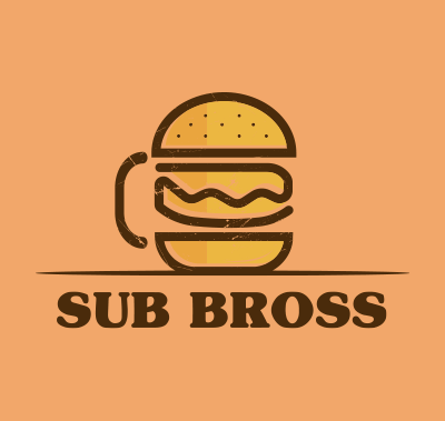 burger cup food logo maker