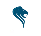 Abstract lion head logo 