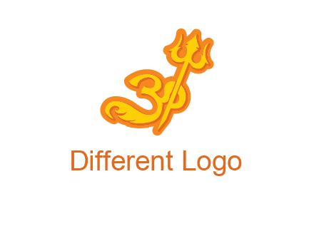 trident with om logo