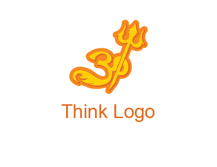 trident with om logo