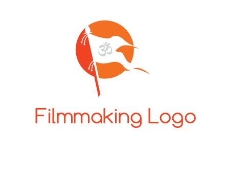 swastika in flag logo