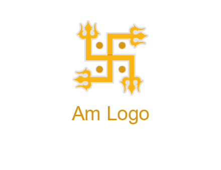 swastika Hinduism logo