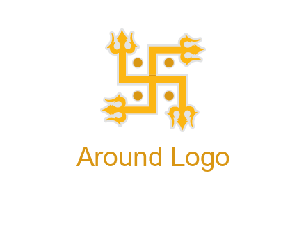 swastika Hinduism logo
