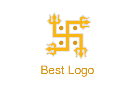 swastika Hinduism logo