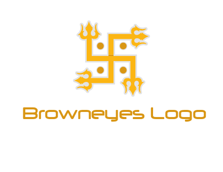 swastika Hinduism logo