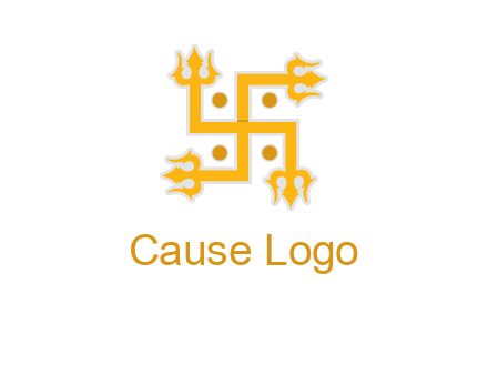 swastika Hinduism logo