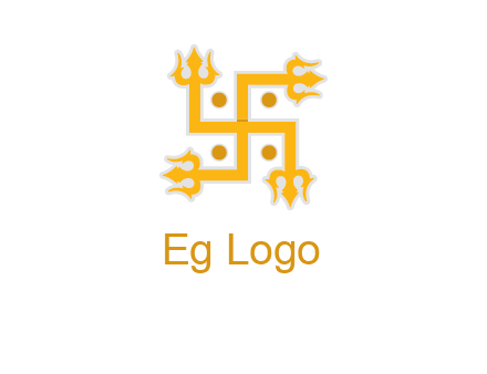 swastika Hinduism logo