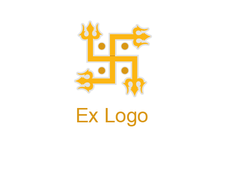 swastika Hinduism logo