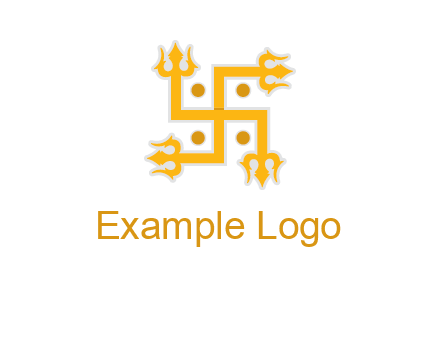 swastika Hinduism logo