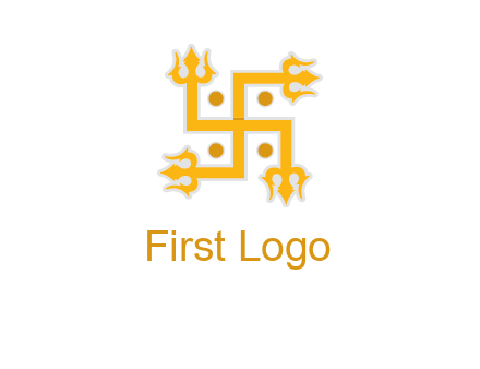 swastika Hinduism logo