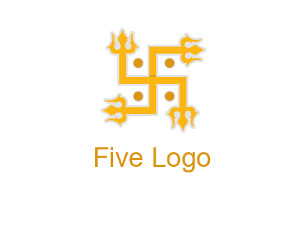 swastika Hinduism logo