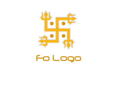 swastika Hinduism logo