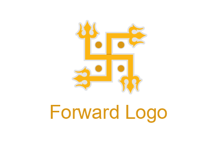swastika Hinduism logo