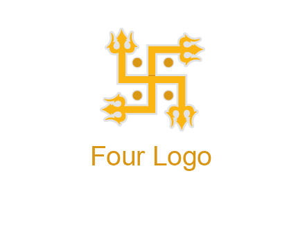 swastika Hinduism logo