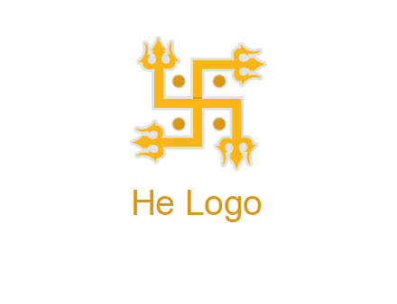 swastika Hinduism logo