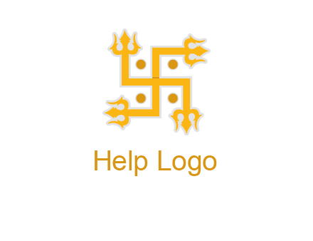 swastika Hinduism logo