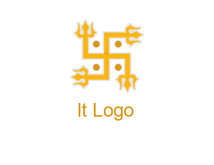 swastika Hinduism logo