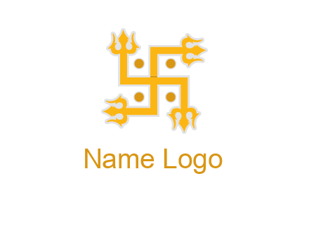 swastika Hinduism logo