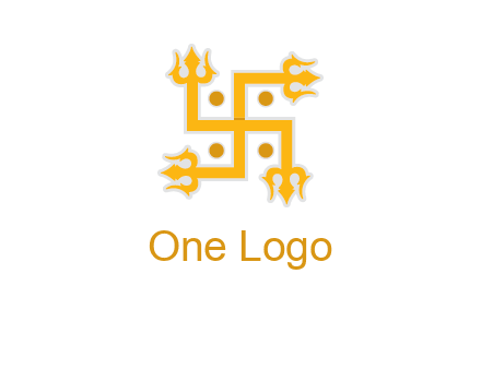 swastika Hinduism logo
